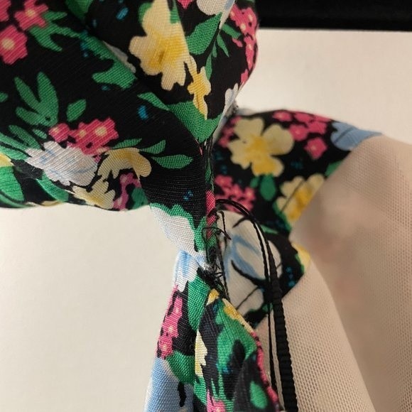 Maje Rapy Floral Off The Shoulder Mini Dress Emily in Paris Size 3 (Large) - Picture 5 of 15